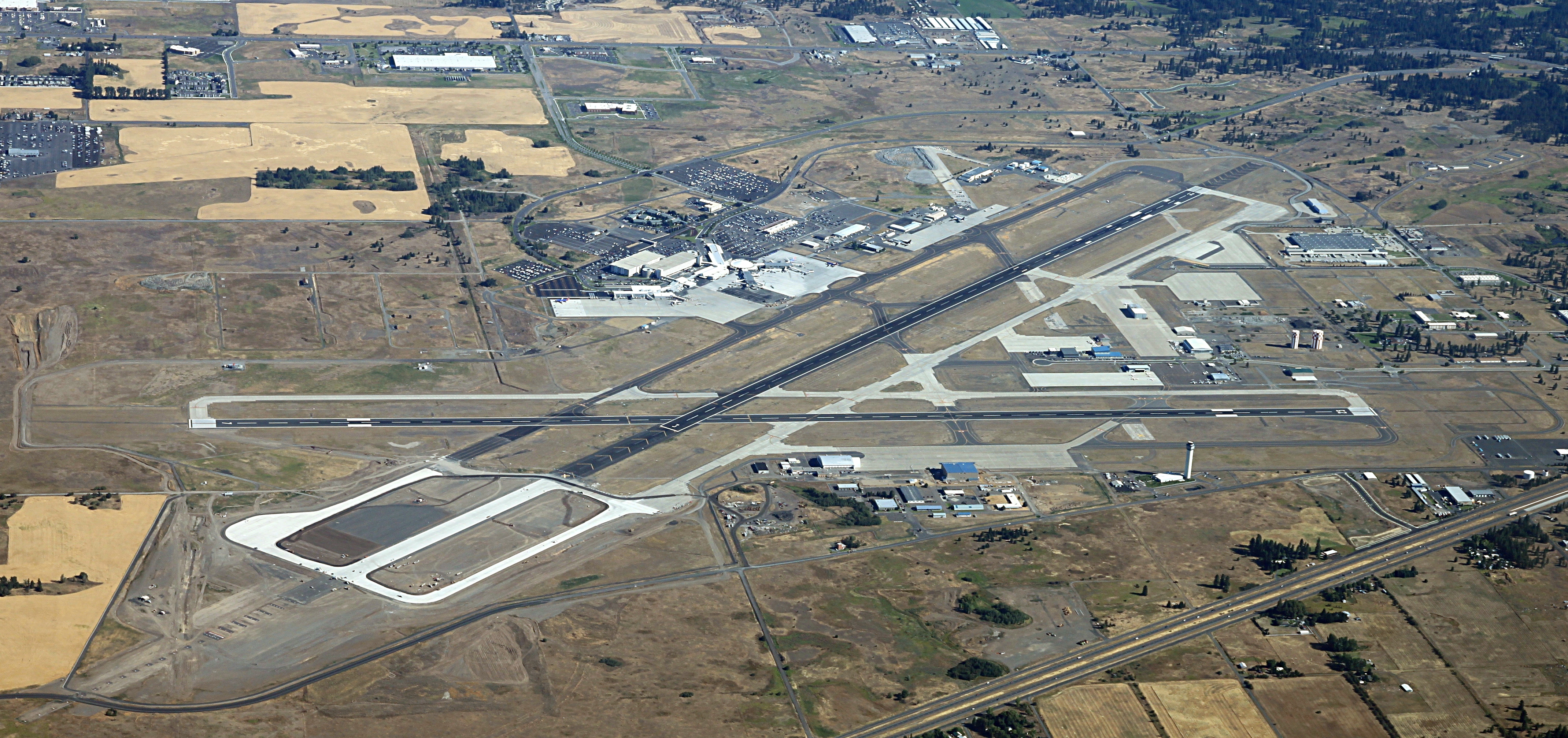 Spokane Airport consists of two runways.